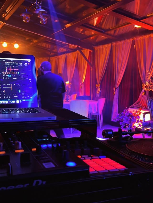 Zona DJ cu echipament profesional